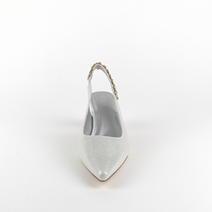 detail Dámské lodičky Menbur 25786 stříbrné