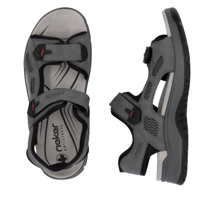detail Pánské sandály Rieker 26955-42 šedé