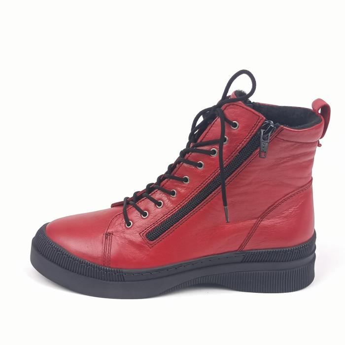 detail Dámské kotníkové boty Karyoka 3700-497 červené