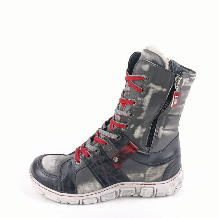 detail Dámské kotníkové boty Kacper 4-0238 šedé