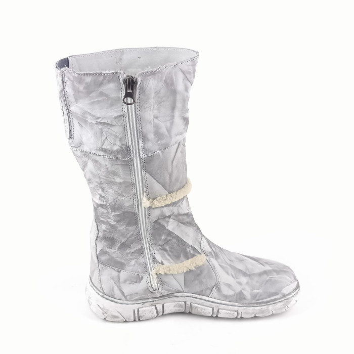 detail Dámské kozačky Kacper 4-1401 šedé