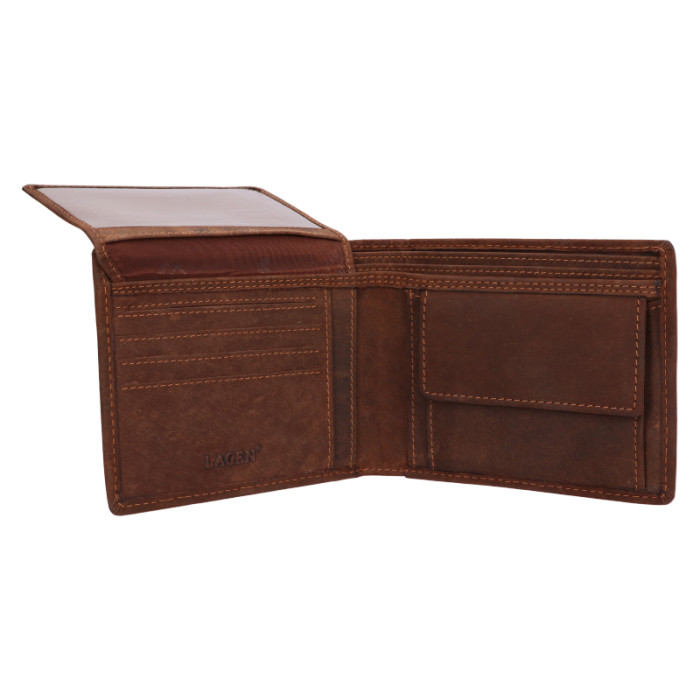 detail Pánská peněženka Lagen 19179 hnědá