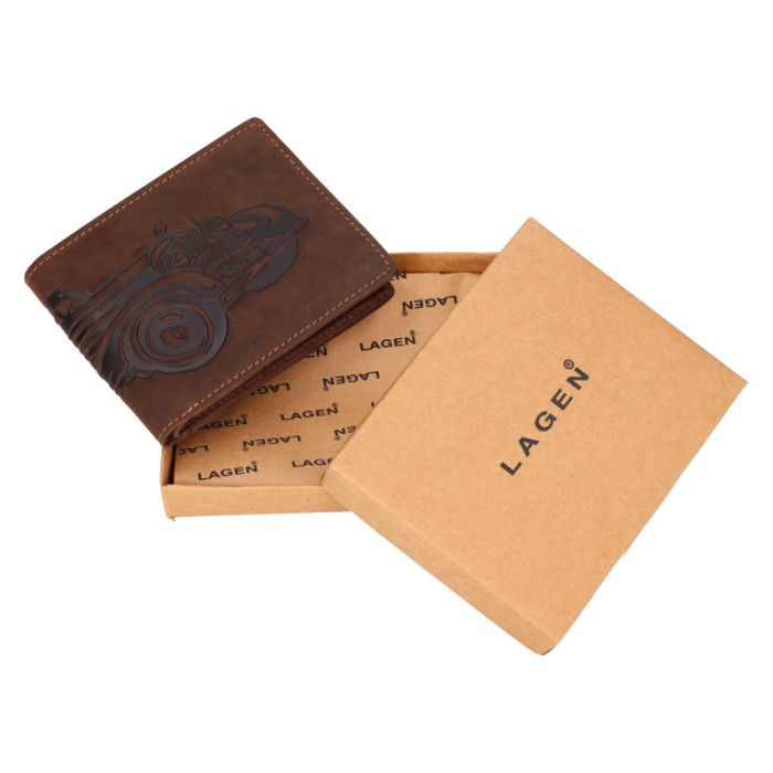 detail Pánská peněženka Lagen 19179 hnědá