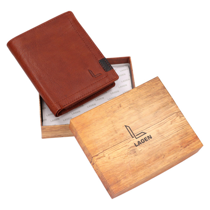 detail Pánská peněženka Lagen 703Z hnědá