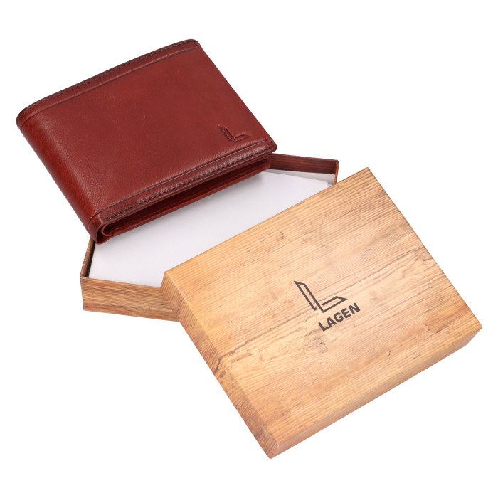 detail Pánská peněženka Lagen BX001D hnědá