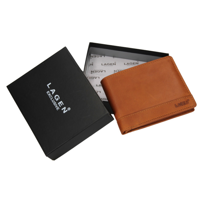 detail Pánská peněženka Lagen 1996/V hnědá