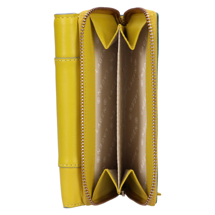 detail Dámská peněženka Lagen BLC/5797/423 žlutá