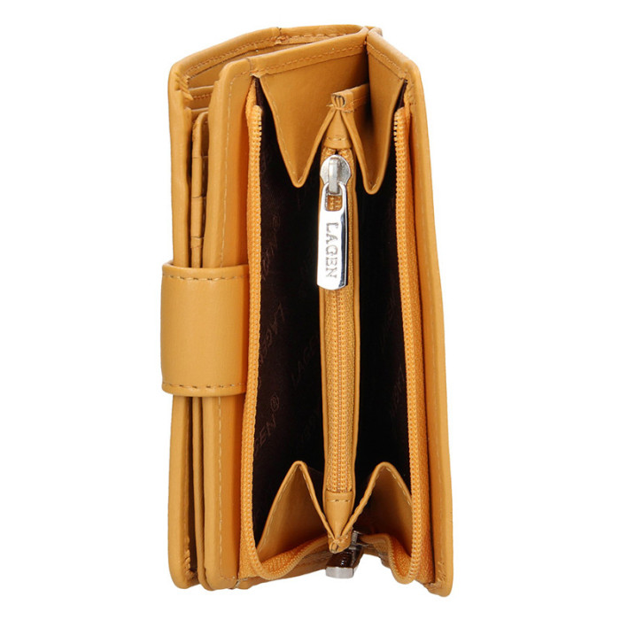 detail Dámská peněženka Lagen 50313 žlutá
