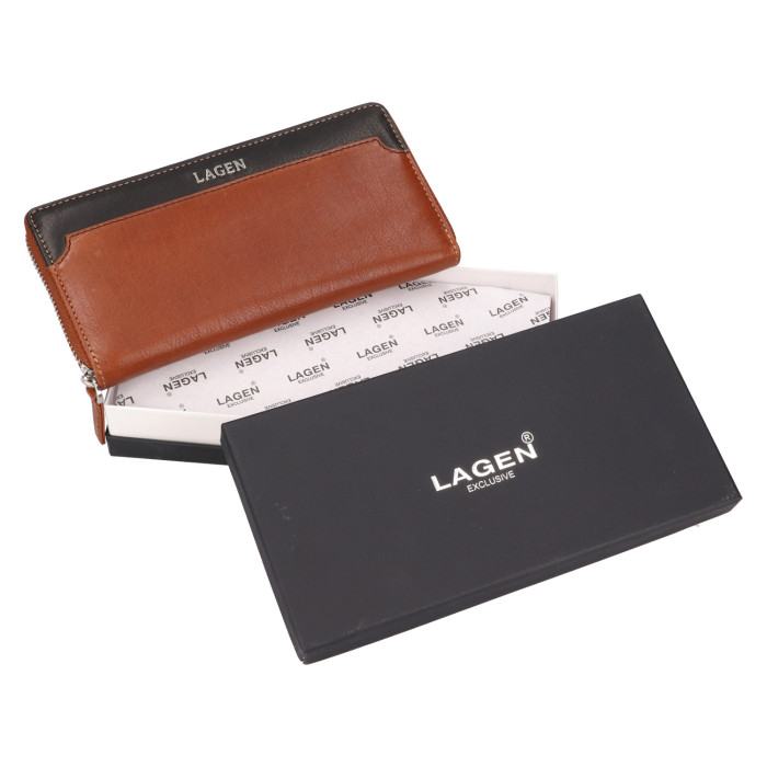 detail Dámská peněženka Lagen BLC/5260/122 hnědá