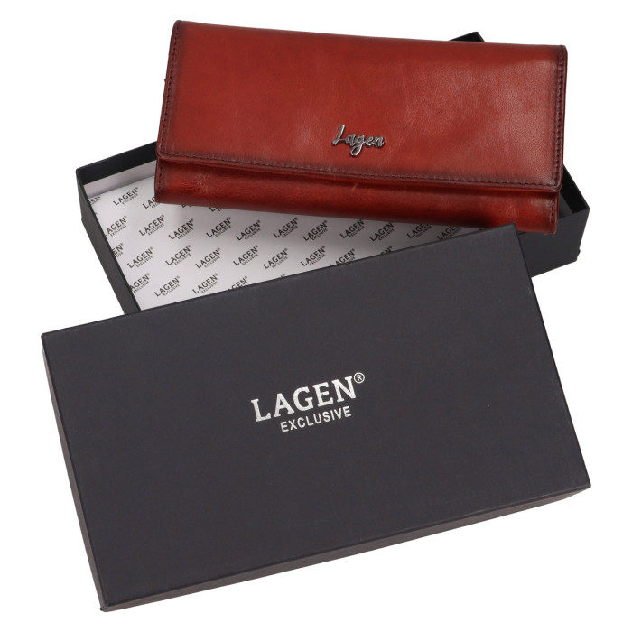 detail Dámská peněženka Lagen LGW 618 hnědá