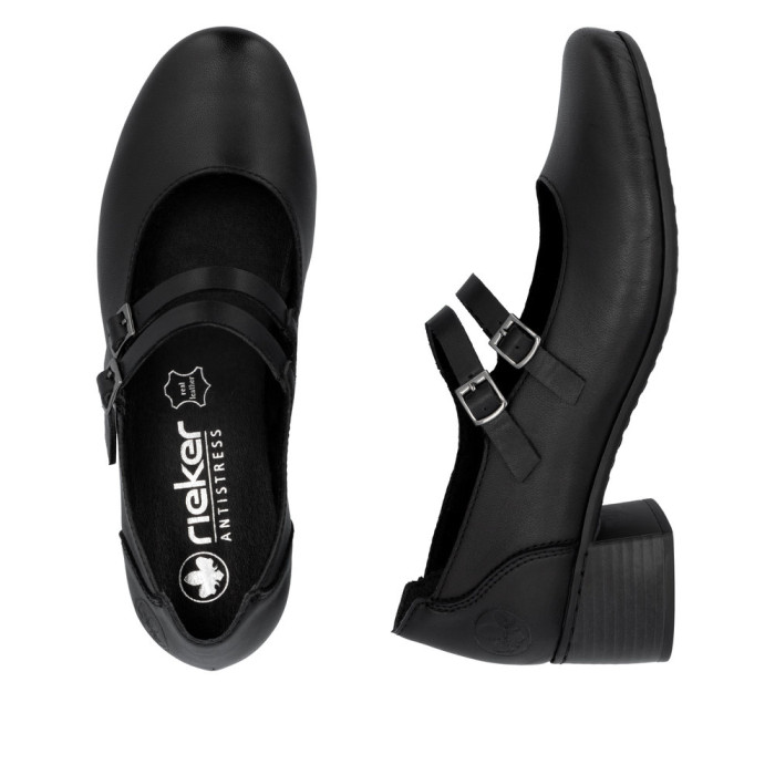 detail Dámské lodičky Rieker 41651-00 černé