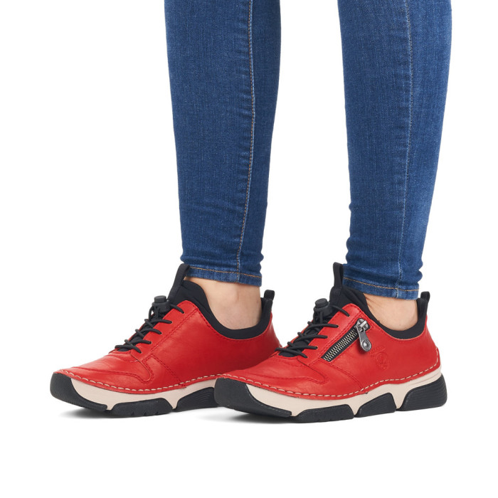 detail Dámské tenisky Rieker 45951-33 červené