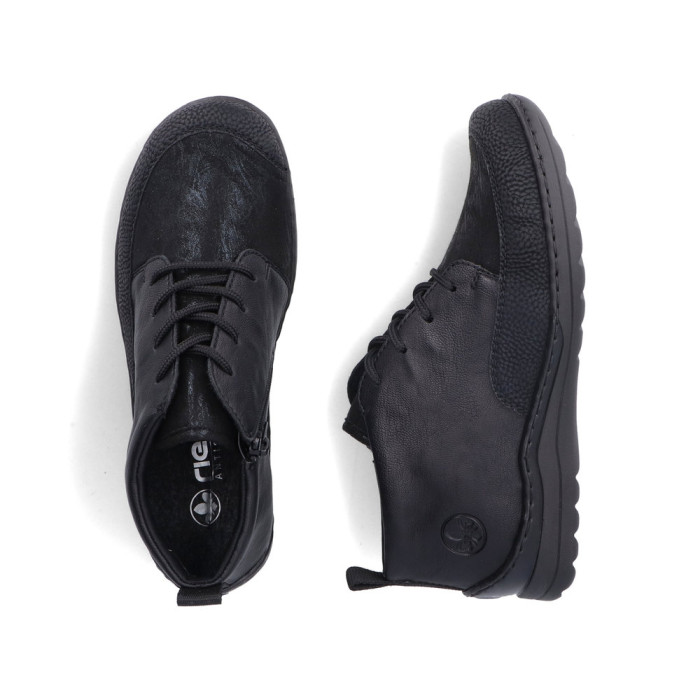 detail Dámské kotníkové boty Rieker 48922-00 černé