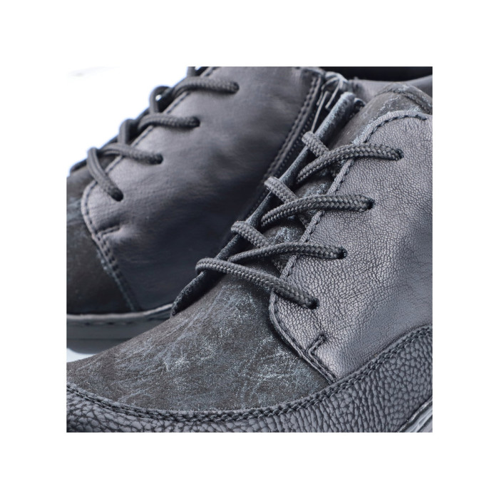 detail Dámské kotníkové boty Rieker 48922-00 černé