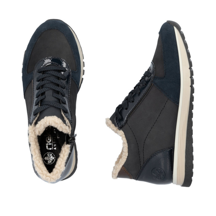 detail Dámské kotníkové boty Rieker 49004-14 modré