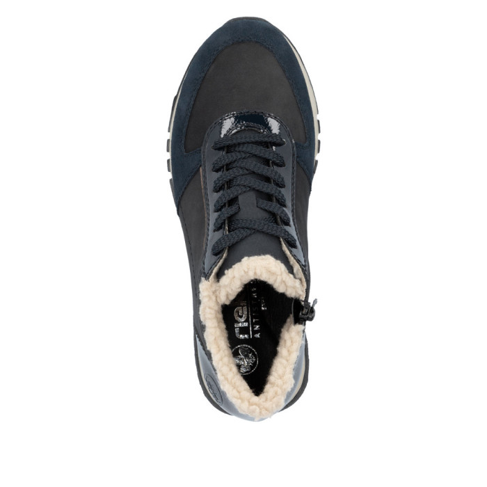 detail Dámské kotníkové boty Rieker 49004-14 modré