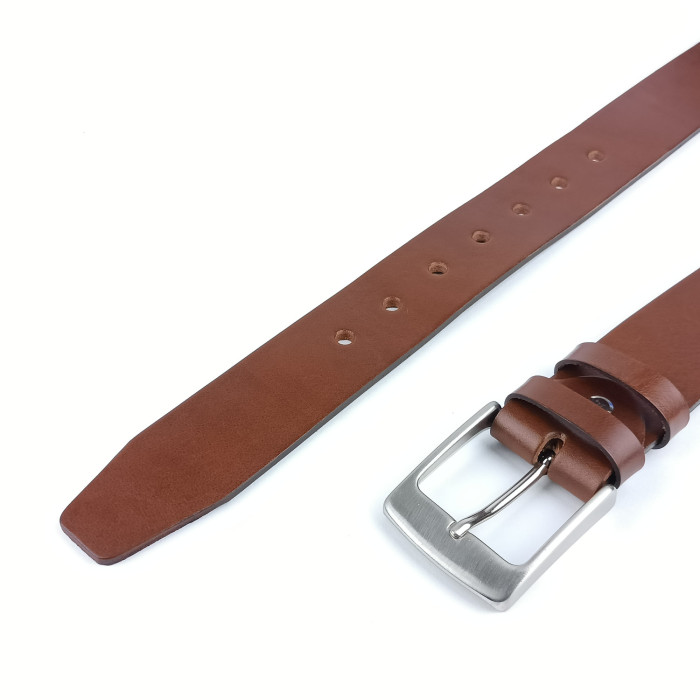 detail Pánský opasek Jeans IT. Pennybelts hnědý - šířka 38 mm