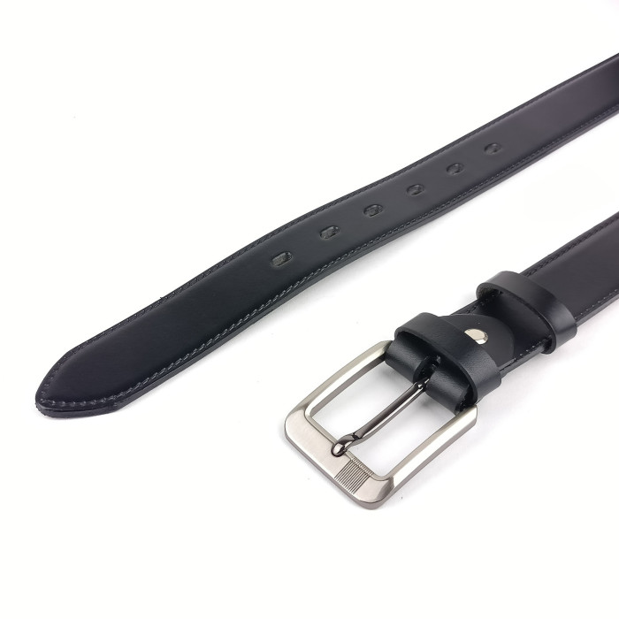 detail Pánský společenský opasek Pennybelts černý - šířka 35 mm