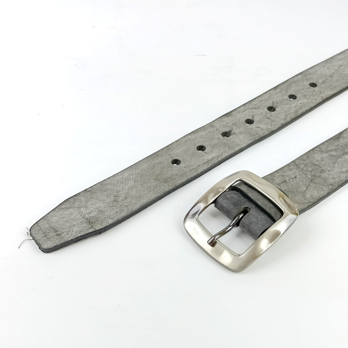 detail Dámský opasek Jeans Pennybelts šedý - šířka 38 mm