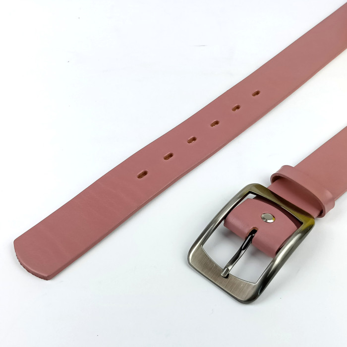 detail Dámský opasek Jeans Pennybelts růžový - šířka 38 mm