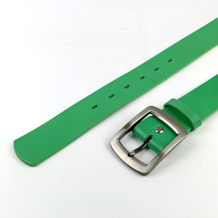 detail Dámský opasek Jeans Pennybelts zelený - šířka 38 mm