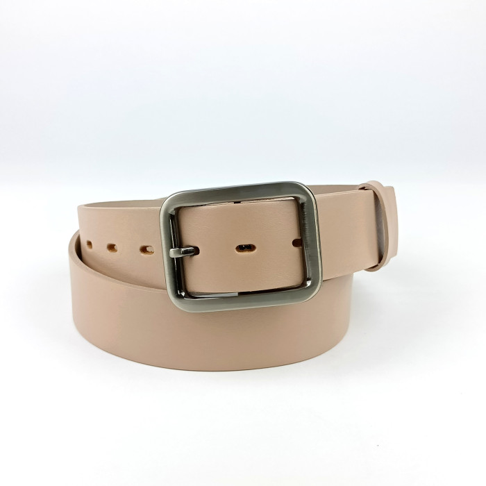 detail Dámský opasek Jeans Pennybelts béžový - šířka 38 mm