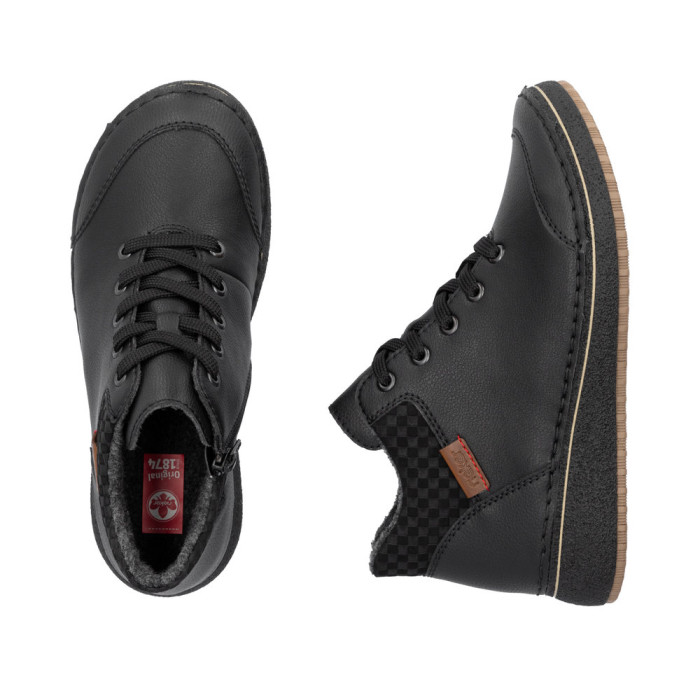 detail Dámské kotníkové boty Rieker 50902-00 černé