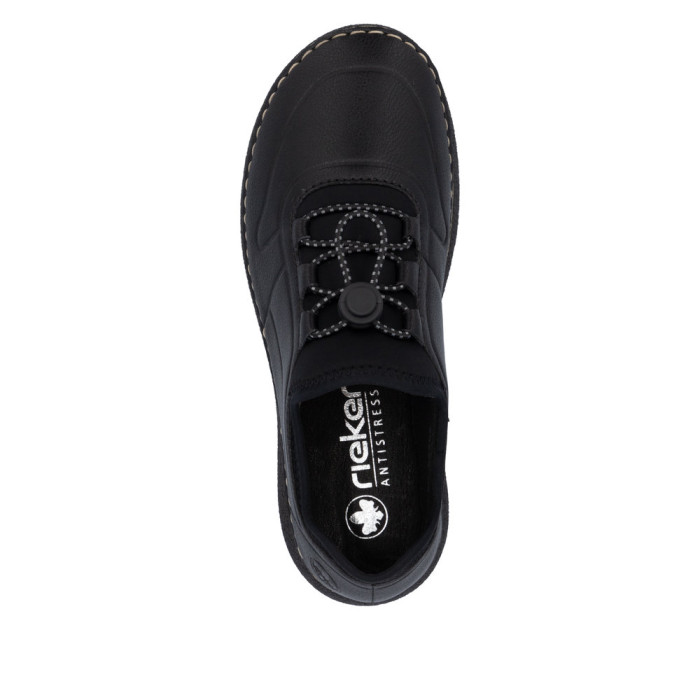 detail Dámské tenisky na klínku Rieker 50960-00 černé