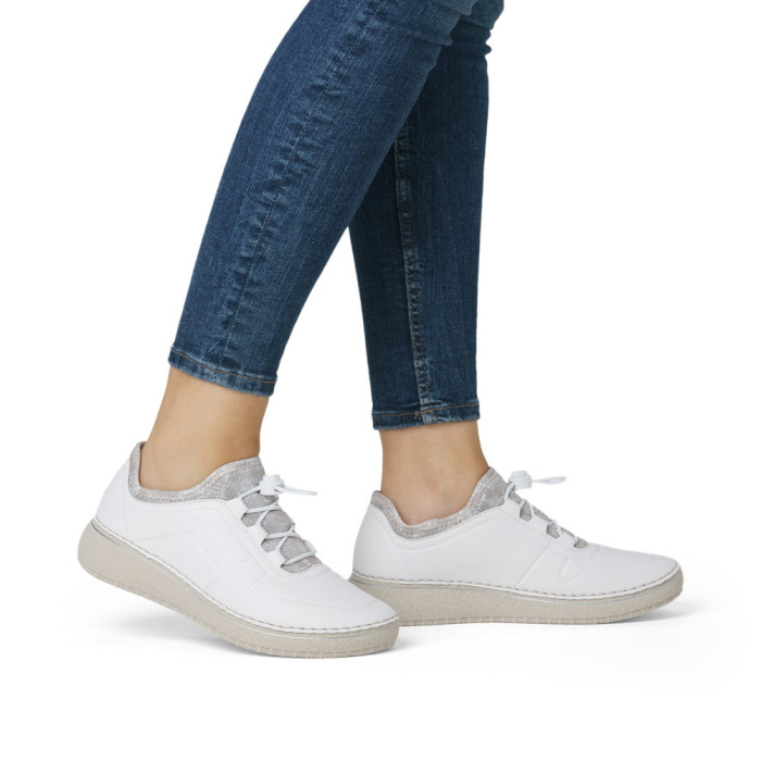 detail Dámské tenisky Rieker 50960-80 bílé