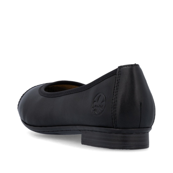 detail Dámské baleríny na podpatku Rieker 51998-00 černé