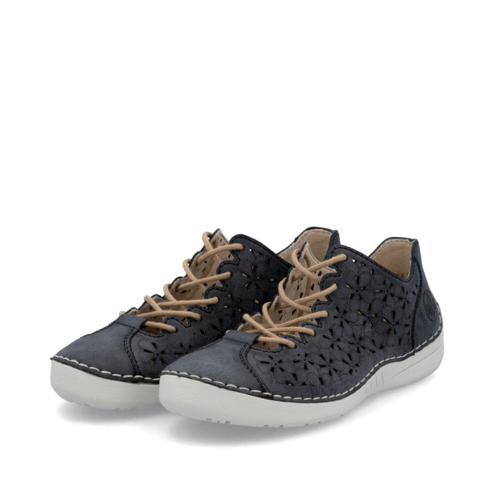 detail Dámské baleríny Rieker 52518-14 modré