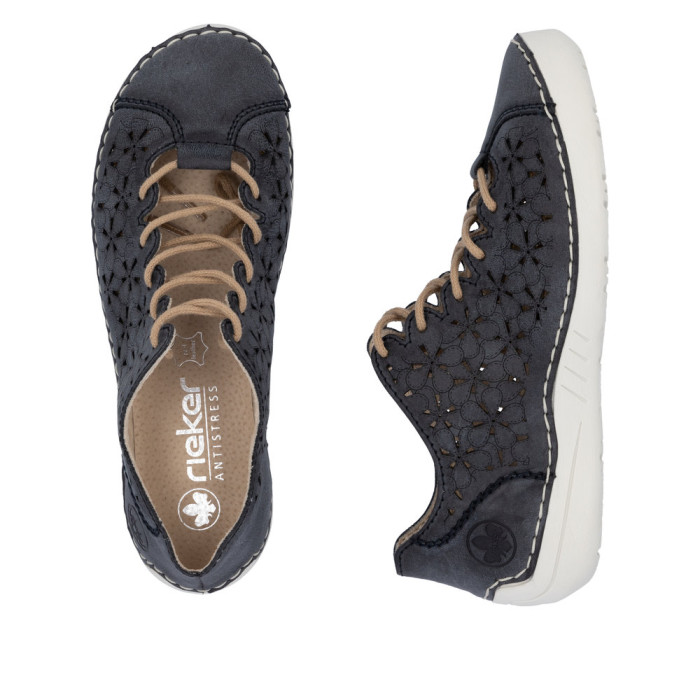 detail Dámské baleríny Rieker 52518-14 modré