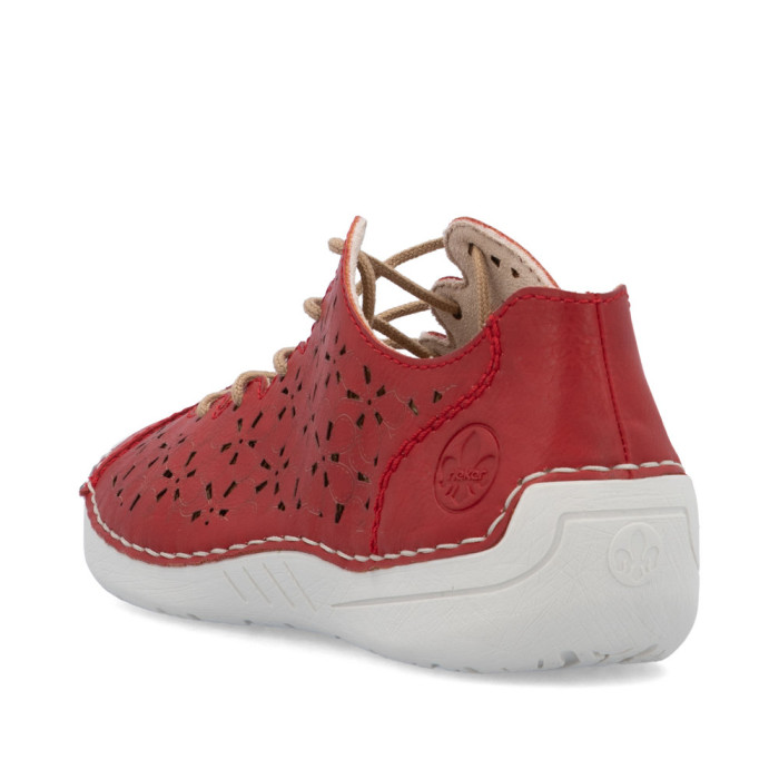 detail Dámské baleríny Rieker 52518-33 červené