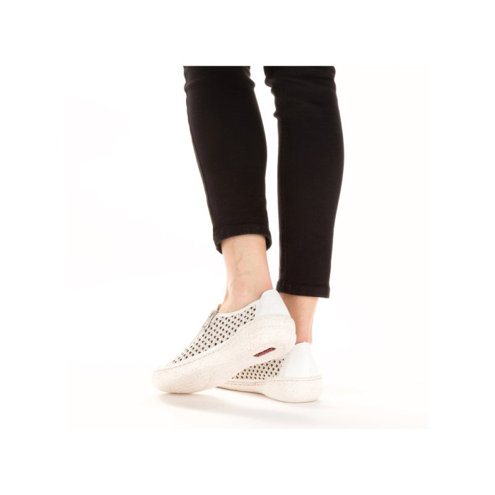 detail Dámské polobotky Rieker 54516-80 bílé