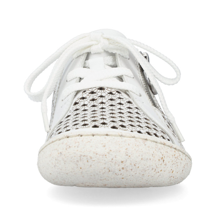 detail Dámské polobotky Rieker 54516-80 bílé