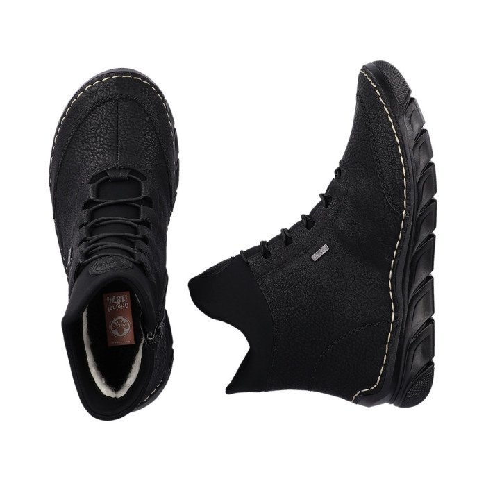 detail Dámské kotníkové boty Rieker 55069-00 černé