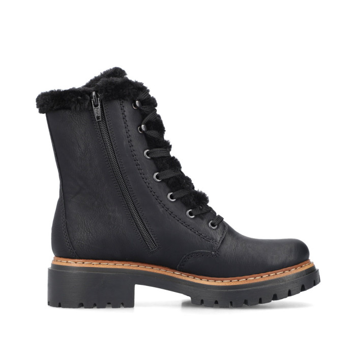 detail Dámské kotníkové boty Rieker 72625-00 černé