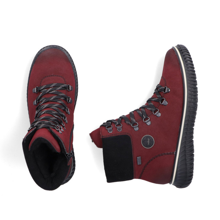 detail Dámské zimní kotníkové boty Rieker 74247-35 vínové