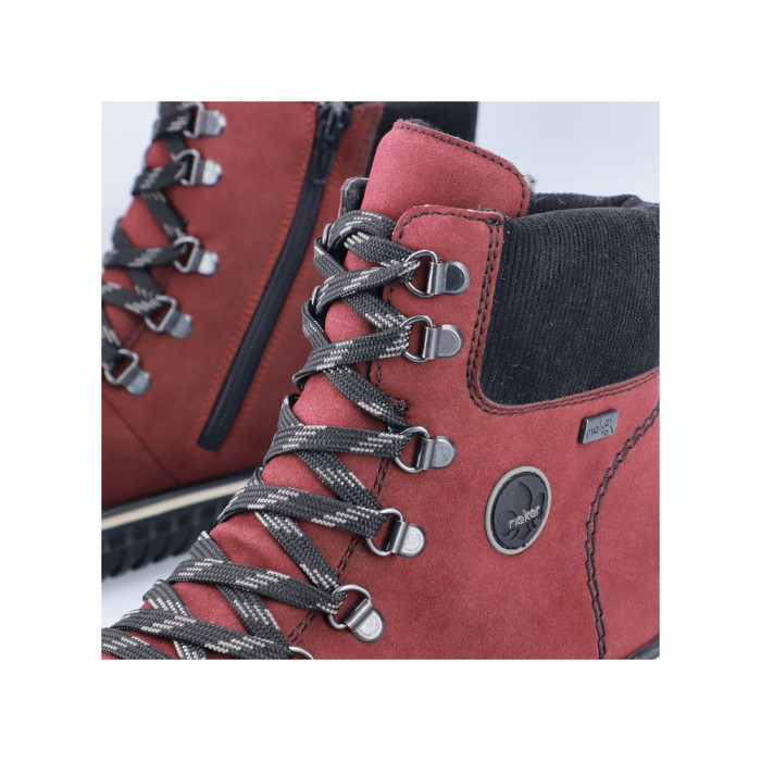 detail Dámské zimní kotníkové boty Rieker 74247-35 vínové