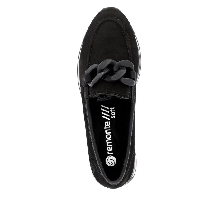 detail Dámské mokasíny Remonte D0H10-01 černé