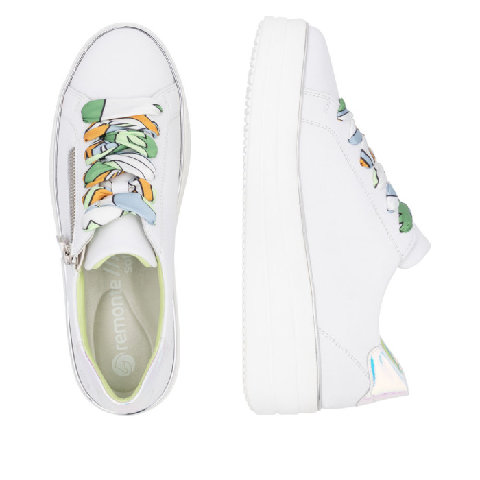 detail Dámské tenisky na platformě Remonte D1C06-80 bílé