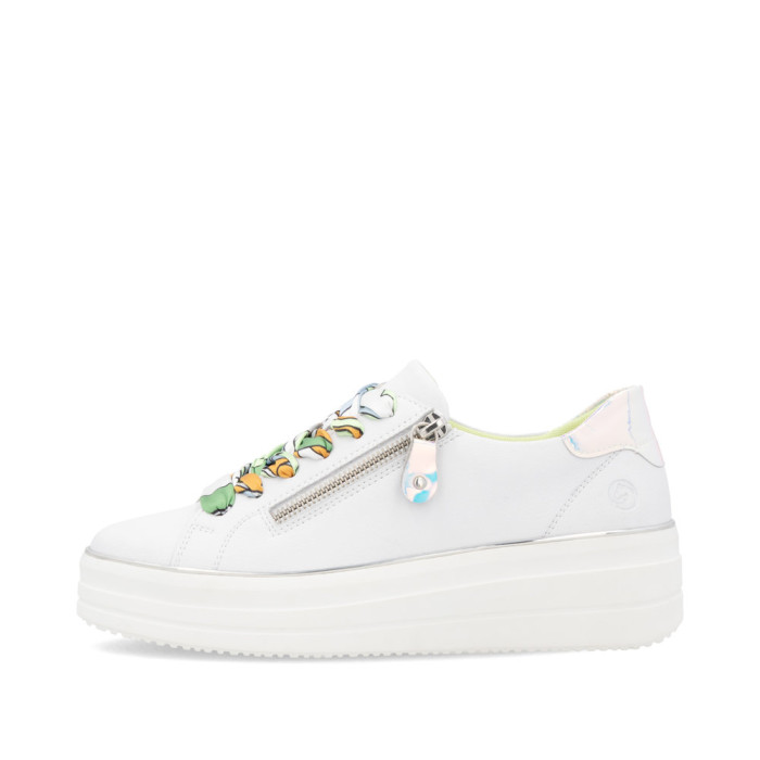 detail Dámské tenisky na platformě Remonte D1C06-80 bílé