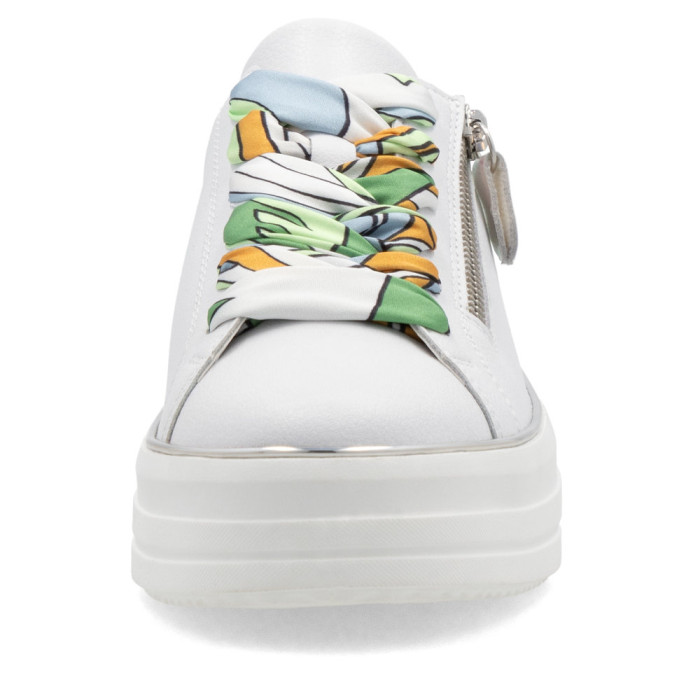 detail Dámské tenisky na platformě Remonte D1C06-80 bílé