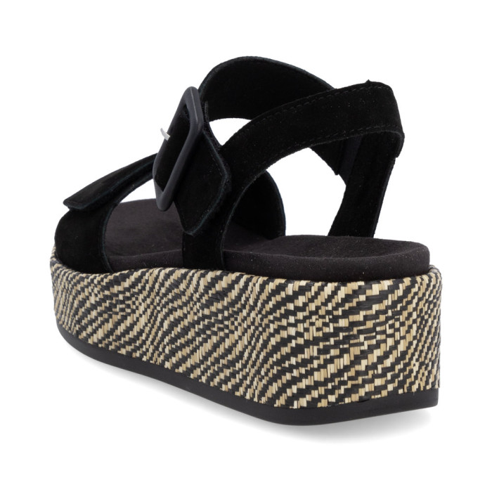 detail Dámské sandály na platformě Remonte D1N54-02 černé