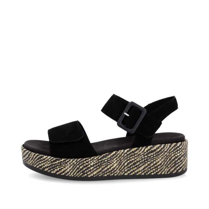 detail Dámské sandály na platformě Remonte D1N54-02 černé