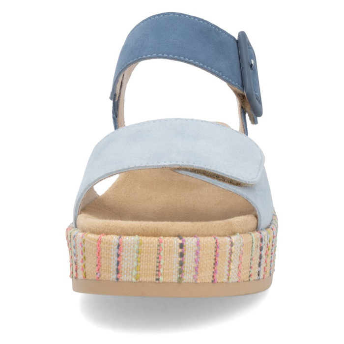 detail Dámské sandály na platformě Remonte D1N54-12 modré