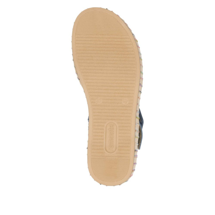 detail Dámské sandály na platformě Remonte D1N54-12 modré