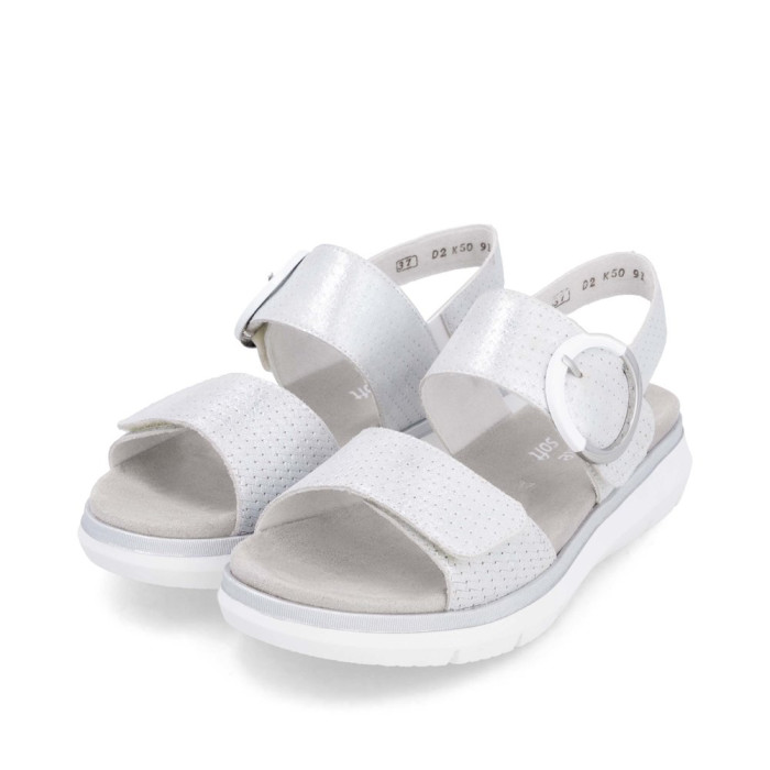 detail Dámské sandály Remonte D2K50-91 stříbrné