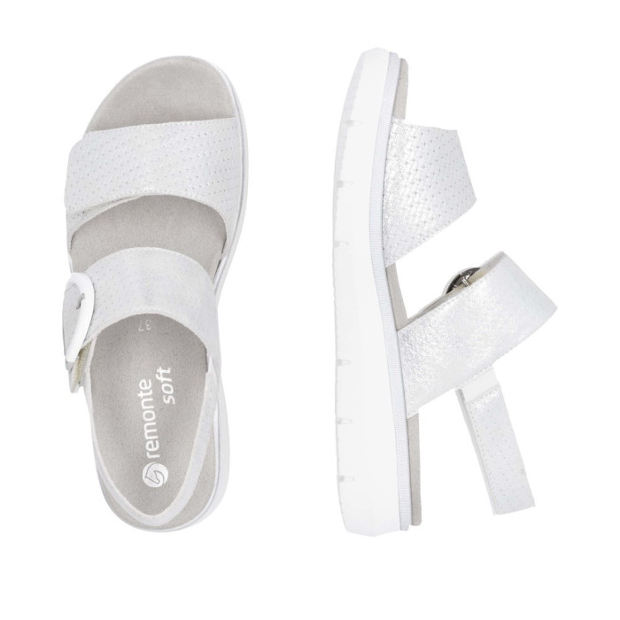 detail Dámské sandály Remonte D2K50-91 stříbrné