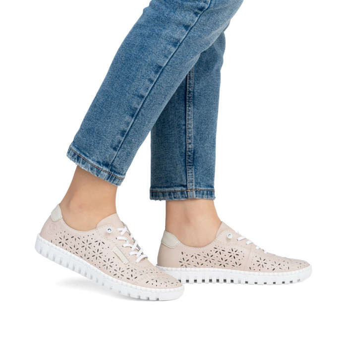 detail Dámské tenisky Rieker M2354-31 růžové